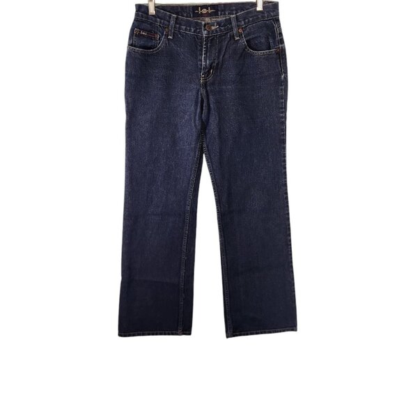 VTG Y2K LEI Flare Jeans Boot Cut Button Fly Bell Bottoms Juniors 9 30x30 EUC - Picture 1 of 12